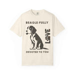 Beagle Mom Graphic T-Shirt - Granite Front View | Our Phoenix Rise
