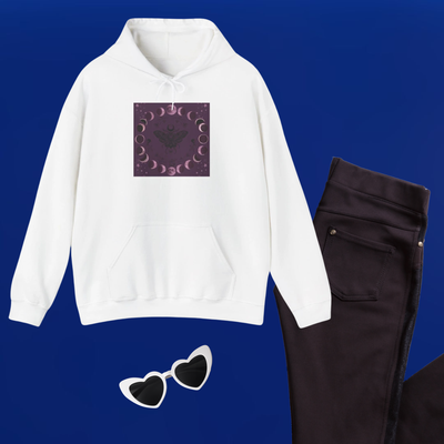 Crescent Moon Phases Hoodie | Witchy Celestial Mooncycle Sweatshirt