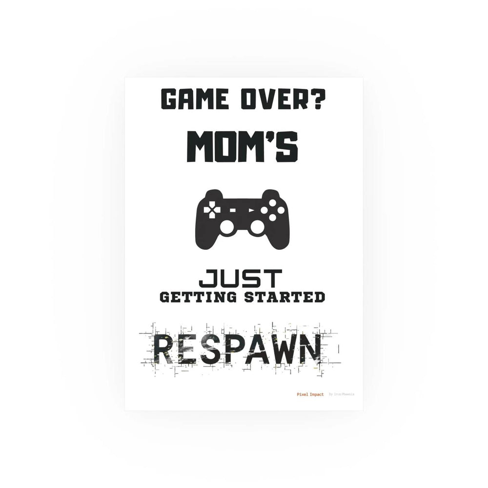 Gaming Mom Poster - Fun Wall Art for Gamers, Motivational Decor