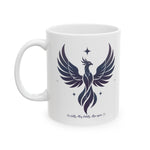 Winged Phoenix Ceramic Mug — Gothic Phoenix Coffee Cup (11oz & 15oz)