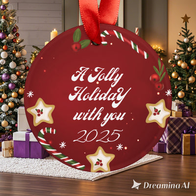 Acrylic Ornament with Ribbon