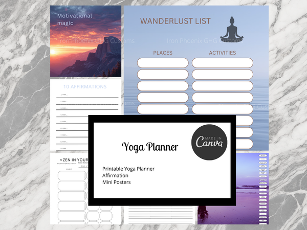 Yoga Wellness Planner | Mindful Recovery Journal for Sport