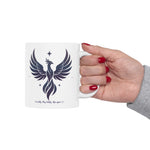 Winged Phoenix Ceramic Mug — Gothic Phoenix Coffee Cup (11oz & 15oz)