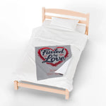 Personalized Plush Blanket - 'Fueled by Love' - Cozy Gift for Couples - Iron Phoenix GHG