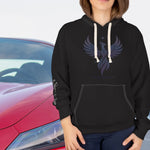 Phoenix Wings Hoodie — Inspirational 'Rise & Renew' Black Pullover