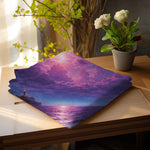 Purple Cloud Pattern Throw Blanket 50-80