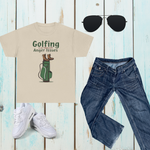 Funny Golf Hiking T Shirt - Ash Front View | Our Phoenix Rise