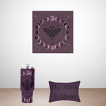 High-Quality Moon and Moth Canvas Print - Perfect Home Wall Decor