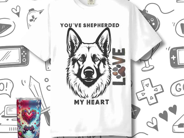 Shepherd Dog T-shirt - Cozy Unisex Tee, Pet Lover Gift