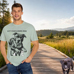 Pitt Your Kisses Pitbull T-Shirt - Chambray flat lay | Our Phoenix Rise