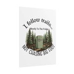 Humorous Camping Kitchen Poster - Isolated view with funny fridge design | Our Phoenix Rise