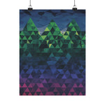 Abstract Mountain Matte Vertical Poster 2025 - Iron Phoenix GHG