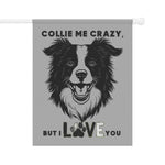 Husky Garden Banner - Adorable Dog Design Outdoor Decor - Iron Phoenix GHG