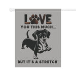 Dachshund Garden Banner - Adorable Dog Design Outdoor Decor - Iron Phoenix GHG