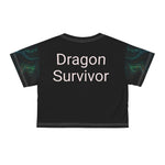 Dragon Crop Tee, Mythical Creature Graphic Shirt, Fantasy Crop Top, Dragon Lover Gift, Festival Clothing, Cute Crop Tshirt