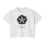 Women's Boxy Tee — Personalized Star Logo 'Jasmine' Crop Tee with 'Dream Big' Back