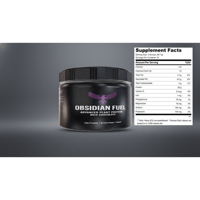 Chocolate Plant Based Protein Powder - Front View | Our Phoenix Rise