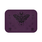 Mystic Moth Bath Mat — Moon & Roses Purple Bathroom Rug