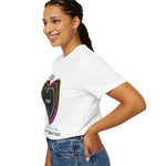 Gamer Mom T‑Shirt — 'Our Phoenix Rise, Level Up Together' Neon Heart Tee