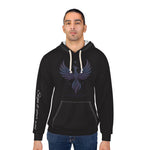 Phoenix Wings Hoodie — Inspirational 'Rise & Renew' Black Pullover