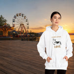 Corgi Love Graphic Hoodie - White 'Corg-eous Love' Design Detail | Our Phoenix Rise