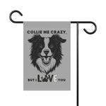 Husky Garden Banner - Adorable Dog Design Outdoor Decor - Iron Phoenix GHG