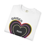 Gamer Mom T‑Shirt — 'Our Phoenix Rise, Level Up Together' Neon Heart Tee