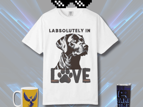 Labrador T-shirt - Labsolutely In Love Comfort Tee