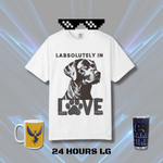 Labrador T-shirt - Labsolutely In Love Comfort Tee