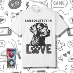 Black Lab T-shirt - Labsolutely In Love Comfort Tee