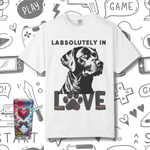 Black Lab T-shirt - Labsolutely In Love Comfort Tee