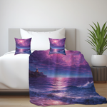 Purple Cloud Pattern Throw Blanket 50-80