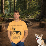 Corgi Love Graphic T-Shirt - White color flat lay | Our Phoenix Rise