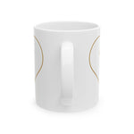 Minimal Line Heart Mug | Ceramic Coffee Cup