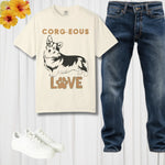 Corgi Love Graphic T-Shirt - Butter yellow tee with jeans and sneakers | Our Phoenix Rise