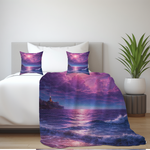 Purple Seascape Throw Pillow - Size Variant 20 Inch | Our Phoenix Rise
