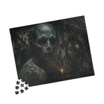 Skull Candlelight Horror Puzzle — Gothic Jigsaw for Adults (110–1014 pcs)