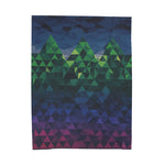 Pixelated Mountain Throw Blanket | Cozy Gamer Decor