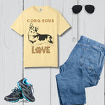 Corgi Love Graphic T-Shirt - Ivory cream color flat lay | Our Phoenix Rise