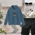 Corgi Love Graphic Hoodie - Man wearing Indigo Blue | Our Phoenix Rise