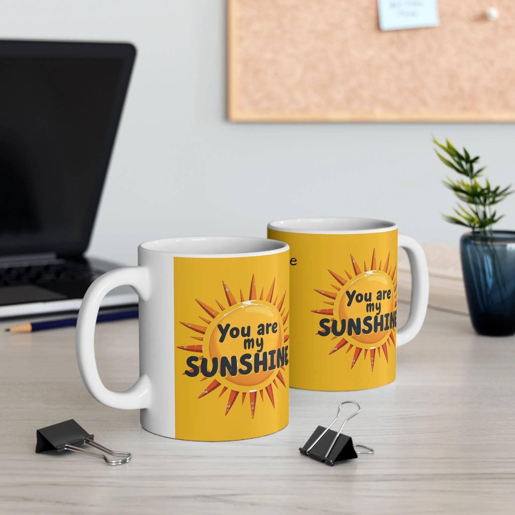 Personalized Sunshine Mug - Brighten Your Day, Custom Name Coffee Mug