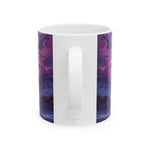 Purple Stormy Sky Ceramic Mug — Vibrant Ocean & Cloudscape Coffee Cup (11oz/15oz)