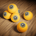 Retro 8 Ball Design Ping Pong Balls | 6 Pack