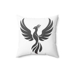 Phoenix Silhouette Pillow | Square Polyester Throw Pillow