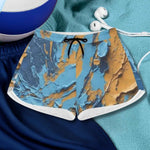 Cracked Paint Abstract Athletic Shorts Detailed View 8 | Our Phoenix Rise