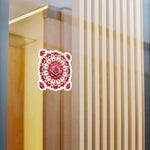 Rose Mandala Vinyl Decal — Kiss-Cut Floral Sticker for Laptops, Water Bottles & Windows