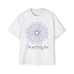 Mandala "I'm Perfectly Fine" Tee — Men's Oversized Graphic T-Shirt
