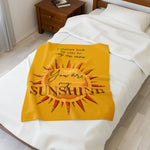 You Are My Sunshine Velveteen Plush Blanket 2025 - Iron Phoenix GHG