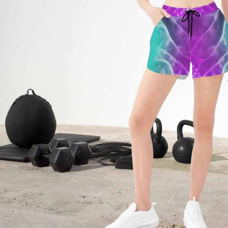 "Aurora Flow" Gradient Athletic Shorts | Iron Phoenix GHG