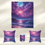 Purple Cloud Pattern Throw Blanket 50-80